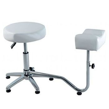 Suport pedichiura cu scaun 3205-WT, reglabil, alb