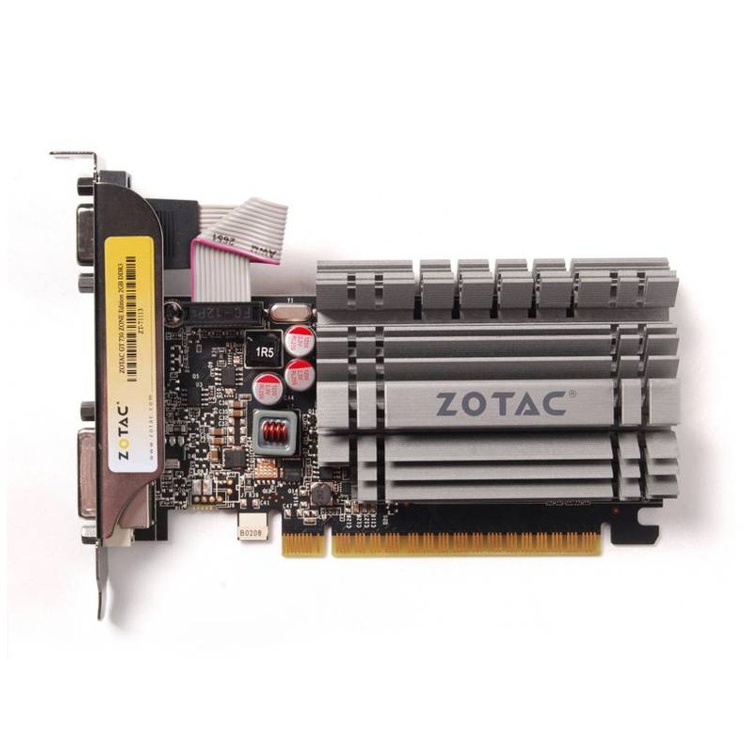 Placa video Zotac GeForce GT 730 Zone Edition 2GB DDR3 64-bit low profile bracket fotografia produsului View 2 L