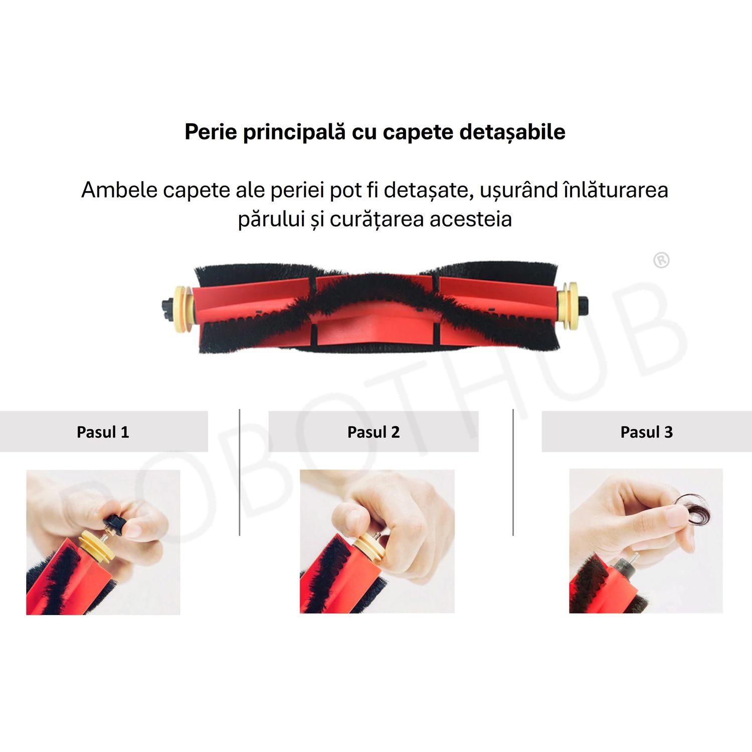 Set 11 accesorii compatibile cu Roborock S6 Max, S6 Pure, S6, S5 Max, E4, E5, Alb fotografia produsului View 5 L