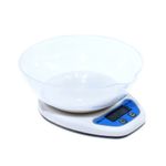 Cantar bucatarie cu bol, 5 kg, alb fotografia produsului