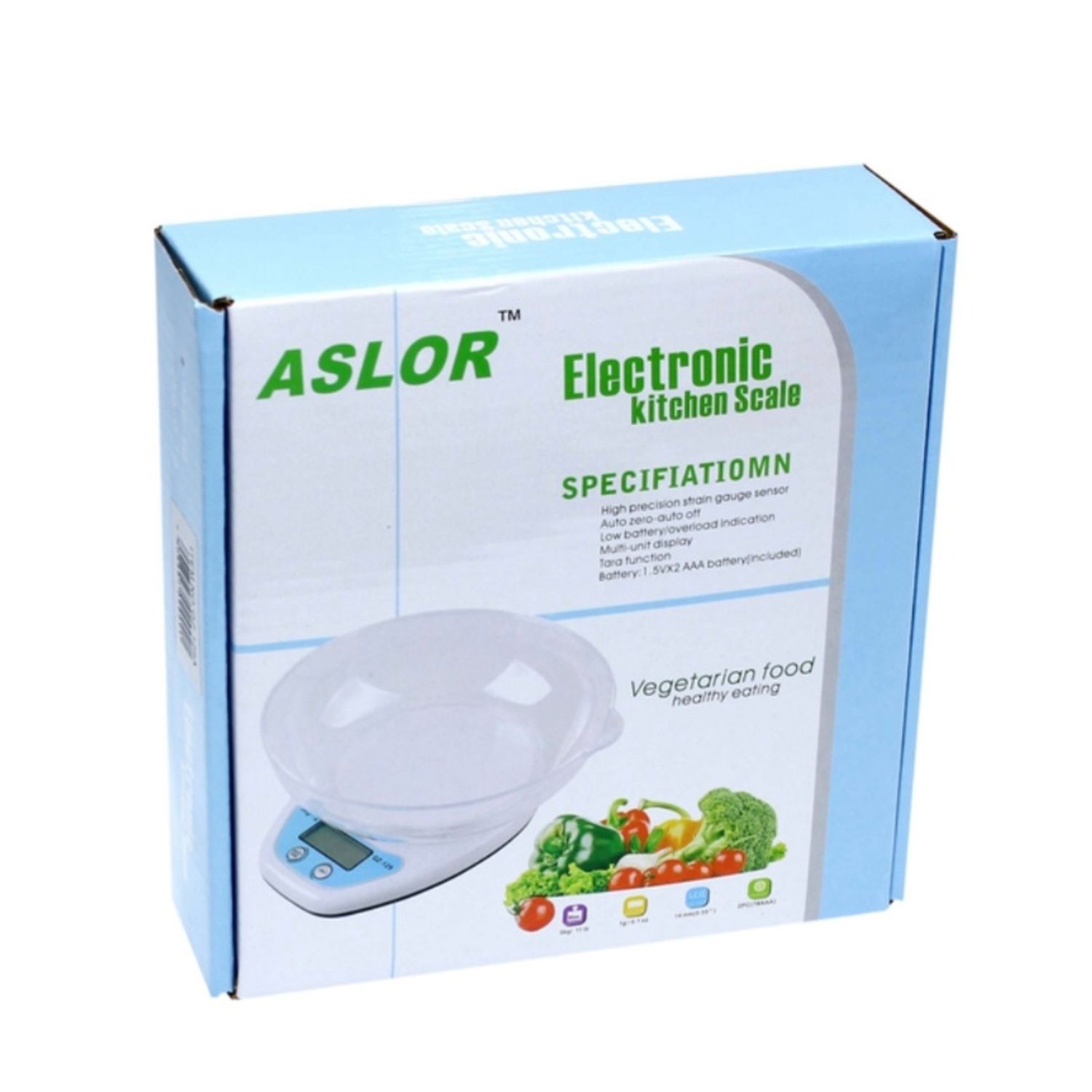 Cantar bucatarie cu bol, 5 kg, alb fotografia produsului View 2 L