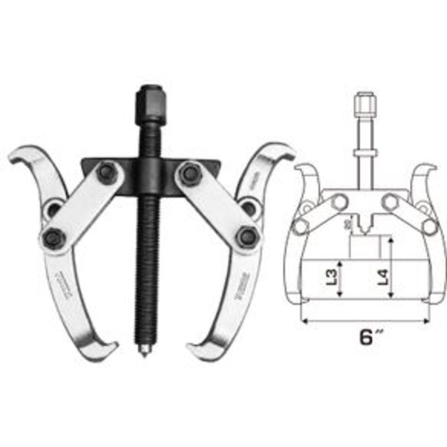 Extractor TOTAL Industrial- rulmenti cu 2 brate - 6" fotografia produsului