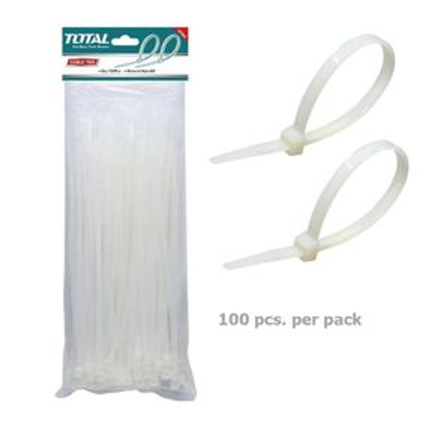 Coliere de plastic TOTAL - 100buc - 500mm - TOTAL - Coliere de plastic - 100buc - 500mm fotografia produsului
