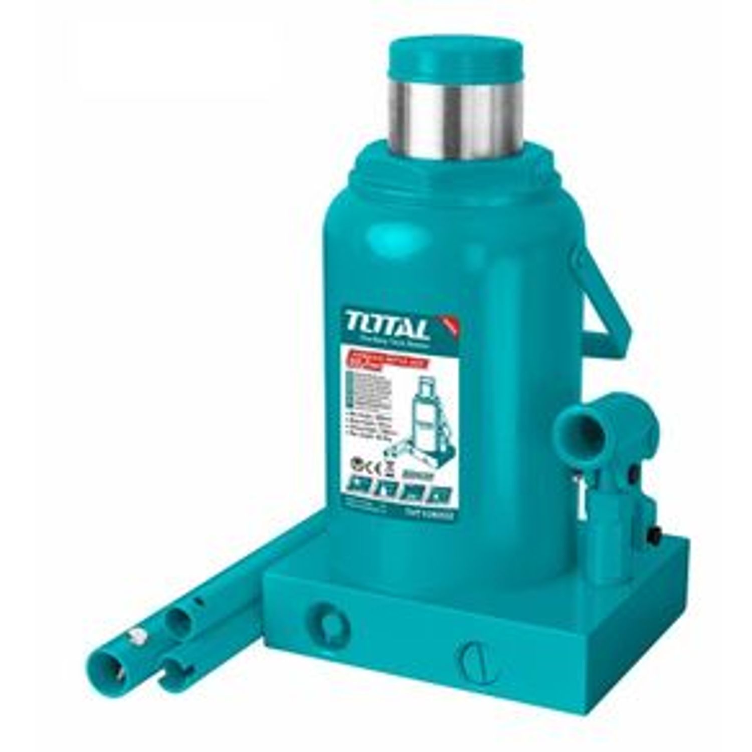 Cric hidraulic auto TOTAL Industrial - butelie - 30T fotografia produsului