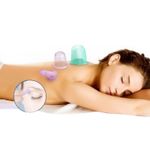 Set 4 ventuze silicon pentru masaj , transparent  eR D L fotografia produsului View 2 S