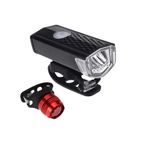 Set 2 bucati, far LED reincarcabil si stop ruby cu baterie , 3 moduri luminare fotografia produsului