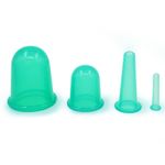 Set 4 ventuze silicon pentru masaj , verde , eR D L fotografia produsului