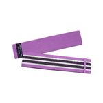 Banda elastica din bumbac si latex pentru exercitii , violet  eR D L fotografia produsului