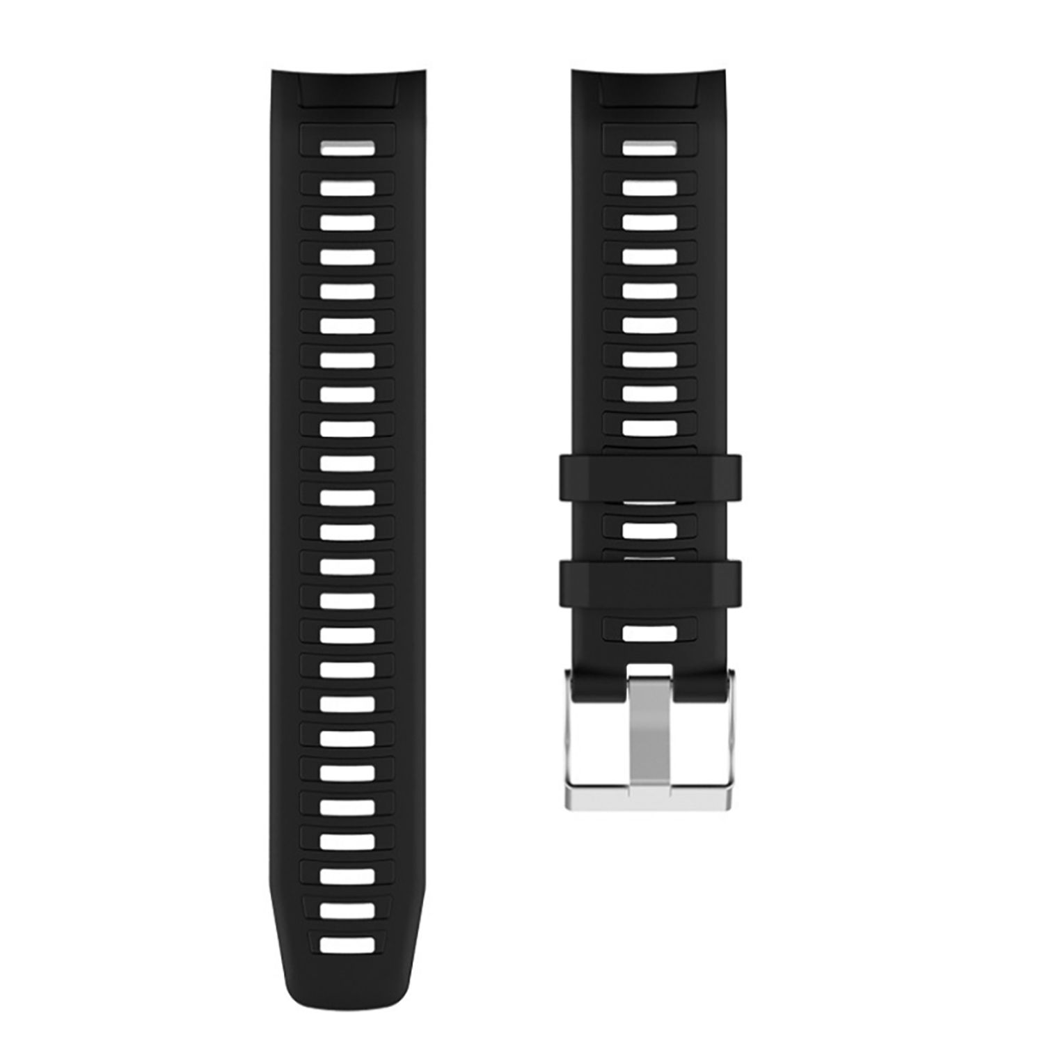 Curea silicon compatibil Garmin Instinct 22 mm , negru  eR D L fotografia produsului