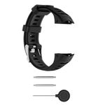 Curea silicon compatibil Garmin Instinct 22 mm , negru  eR D L fotografia produsului View 4 S