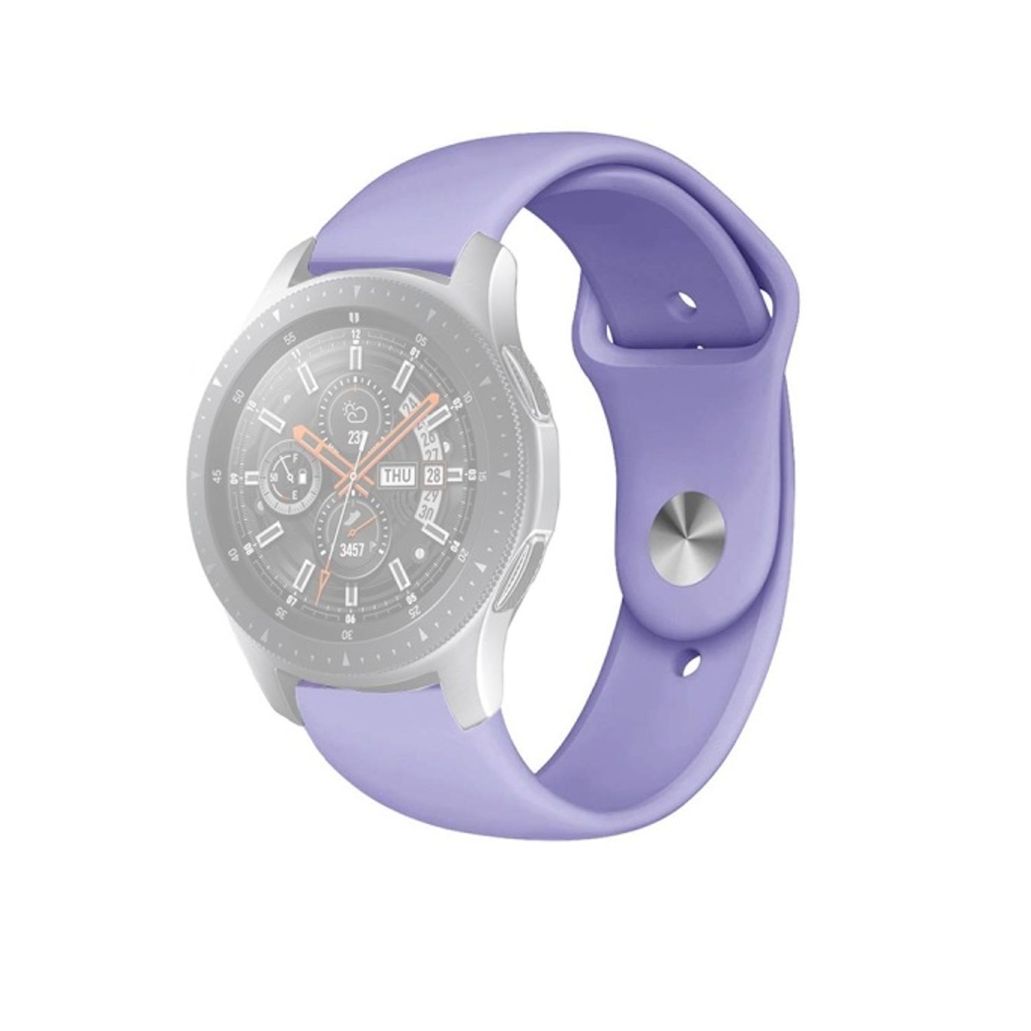 Curea silicon compatibil Samsung Galaxy Active, pastel violet , 20mm  eR D L fotografia produsului View 3 L