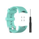 Curea silicon compatibil Garmin Forerunner 45/45S , 25 mm , verde  eR D L fotografia produsului
