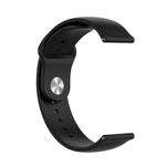Curea silicon compatibil Samsung Galaxy Active, negru, 20mm, eR D L fotografia produsului View 2 S