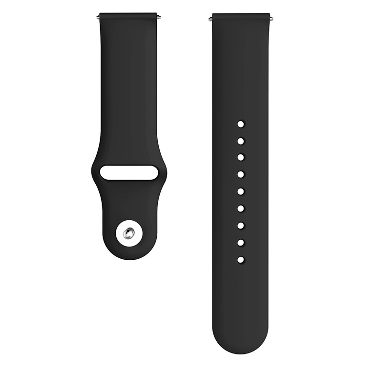 Curea silicon compatibil Samsung Galaxy Active, negru, 20mm, eR D L fotografia produsului