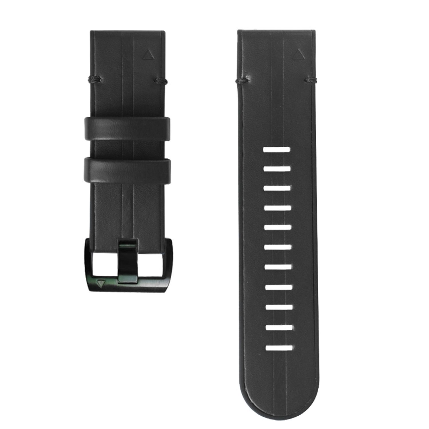 Curea piele exterior si silicon interior compatibila Garmin Fenix 6X, 26mm  eR D L fotografia produsului View 2 L