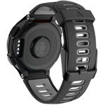 Curea silicon compatibil Garmin Forerunner 735 XT , 22 mm , Negru/Gri  eR D L fotografia produsului View 3 S