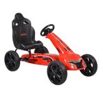 Kart cu pedale si roti din cauciuc Olympus Rosu fotografia produsului