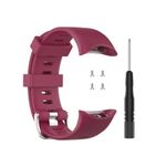 Curea silicon compatibil Garmin Forerunner 45/45S , 25 mm , red wine  eR D L fotografia produsului