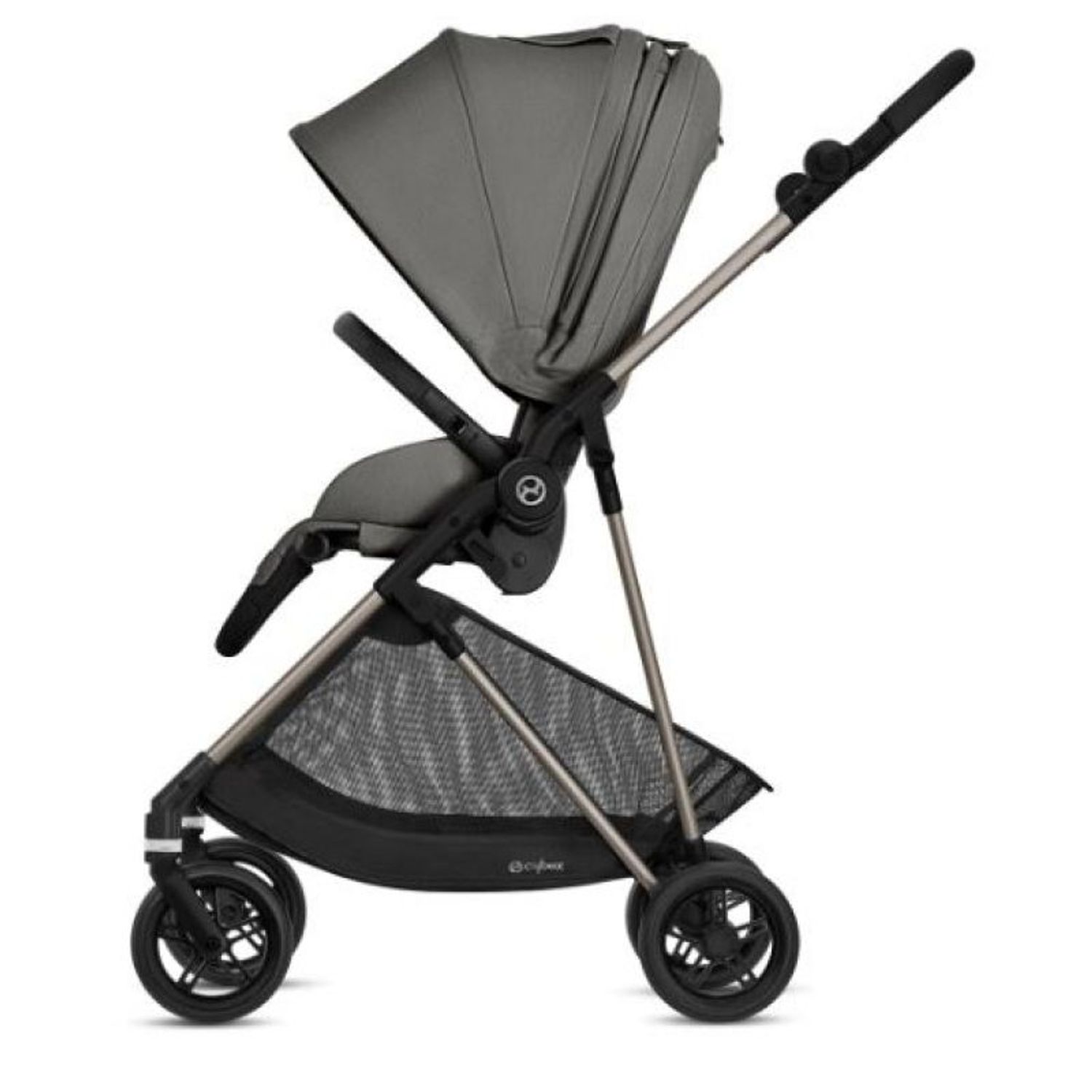 Carucior 2 in 1 Melio Cybex Soho Grey, include landou fotografia produsului View 3 L