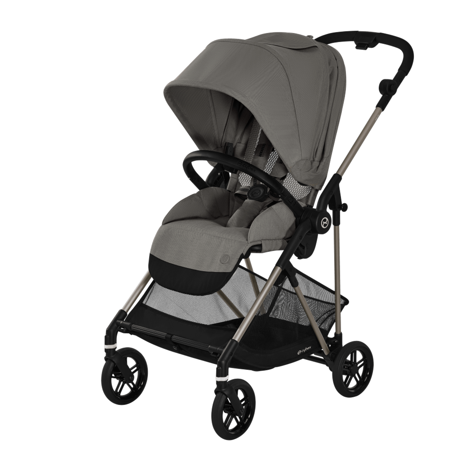 Carucior 2 in 1 Melio Cybex Soho Grey, include landou fotografia produsului View 2 L