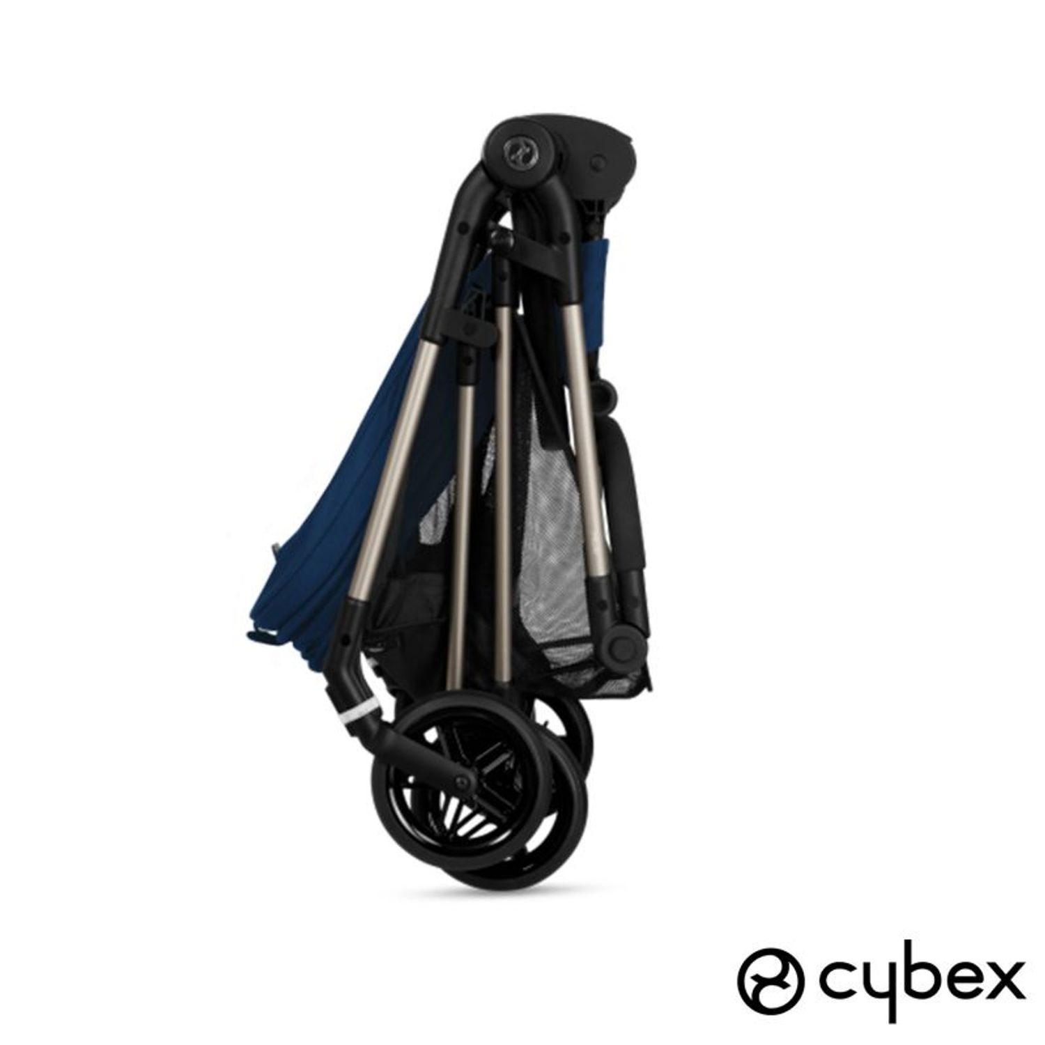 Carucior nou-nascut reversibil Cybex Melio, Deep Black fotografia produsului View 3 L