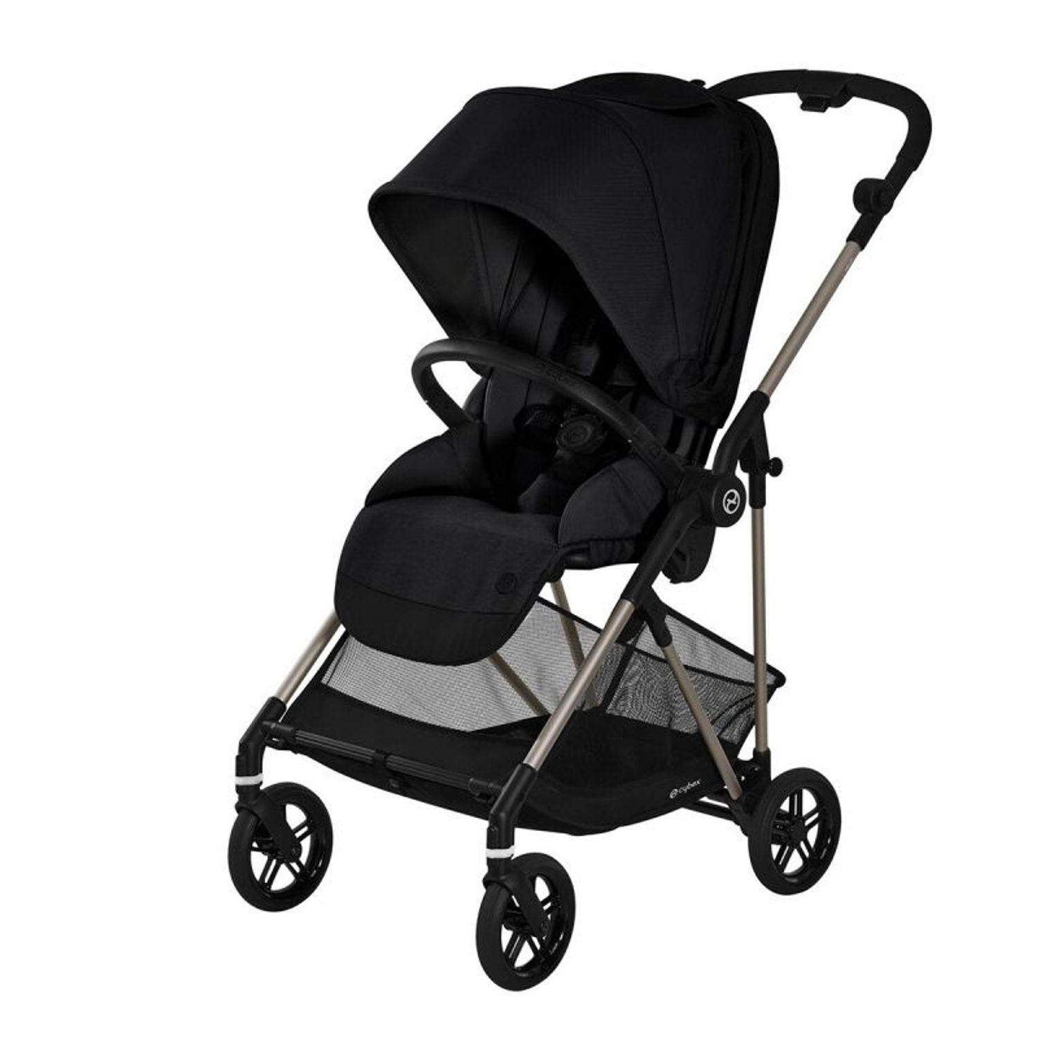 Carucior nou-nascut reversibil Cybex Melio, Deep Black fotografia produsului