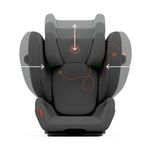 Scaun Auto Cybex Solution G i-Fix Lava Grey fotografia produsului View 5 S