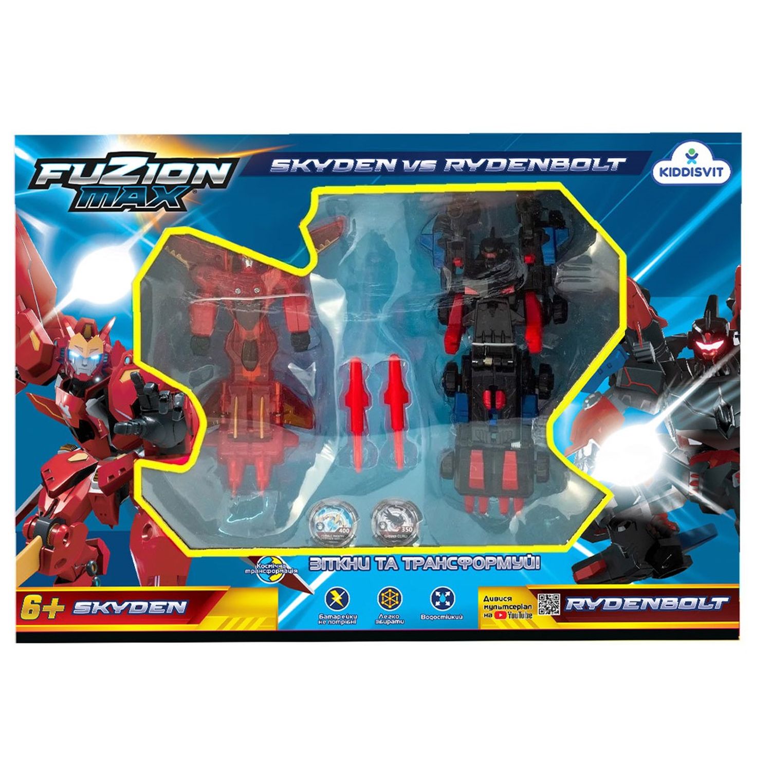 Set de joaca Fuzion Max Transformers Skyden vs Rydenbolt fotografia produsului View 2 L