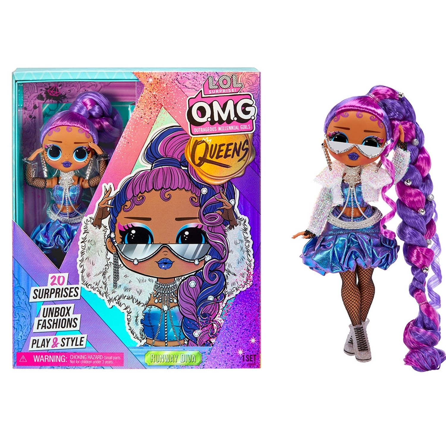 Papusa LOL Surprise! Queens Diva cu accesorii fotografia produsului View 2 L