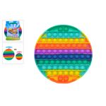 Jucarie Antistres Pop It Jumbo, 20cm, Rotund, Curcubeu fotografia produsului View 3 S
