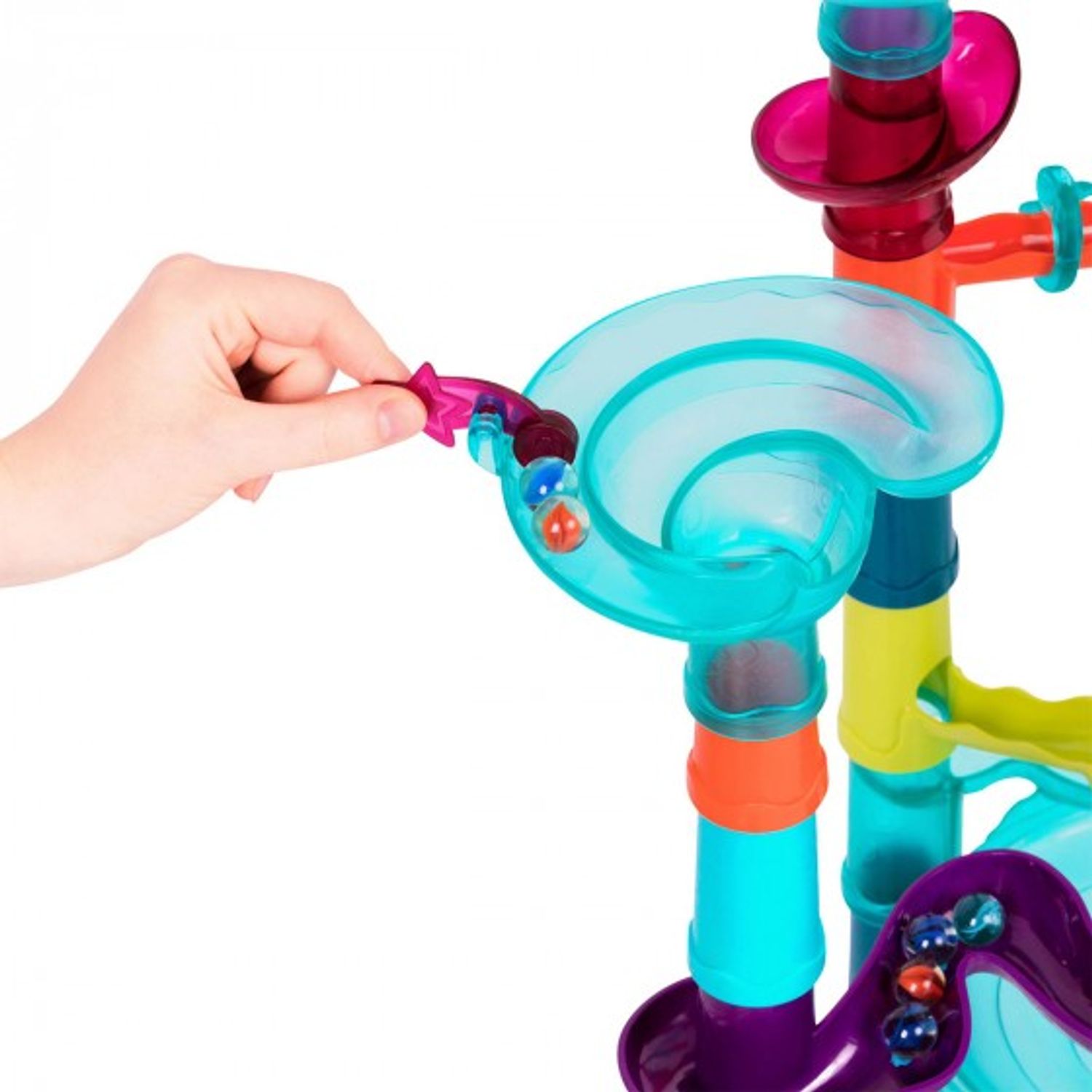 Set de joaca Battat constructor seria Marble Run Super Labirint, 38 piese fotografia produsului View 4 L