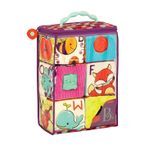 Set cuburi moi-sorter ABC S2, 6 elemente cu texturi diferite, in gentuta fotografia produsului