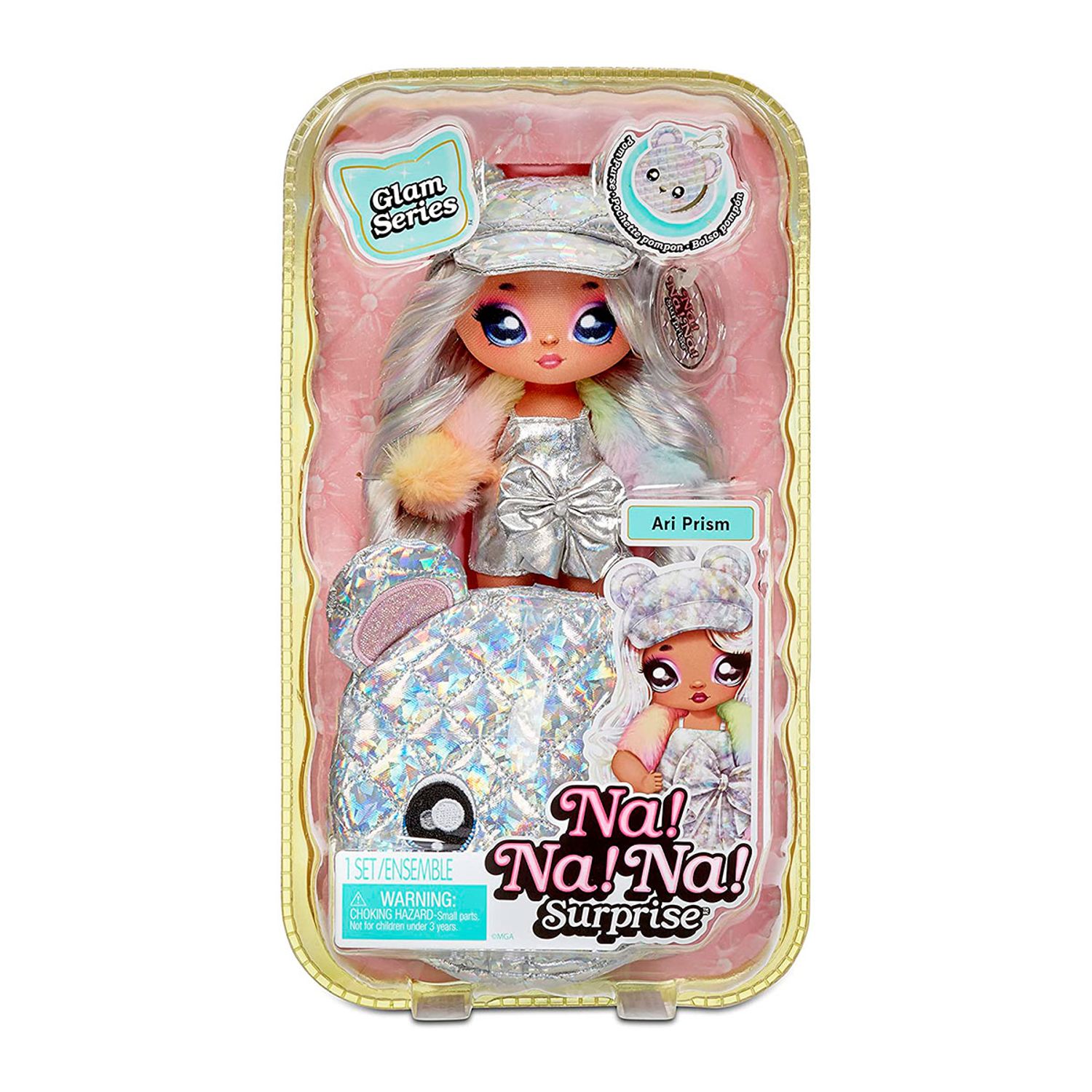 Papusa Na!Na!Na! Surprise Seria Glam Ari Prism fotografia produsului View 3 L
