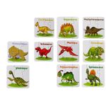 Puzzle educativ Dinozauri 10 tipuri, 33 piese fotografia produsului View 2 S