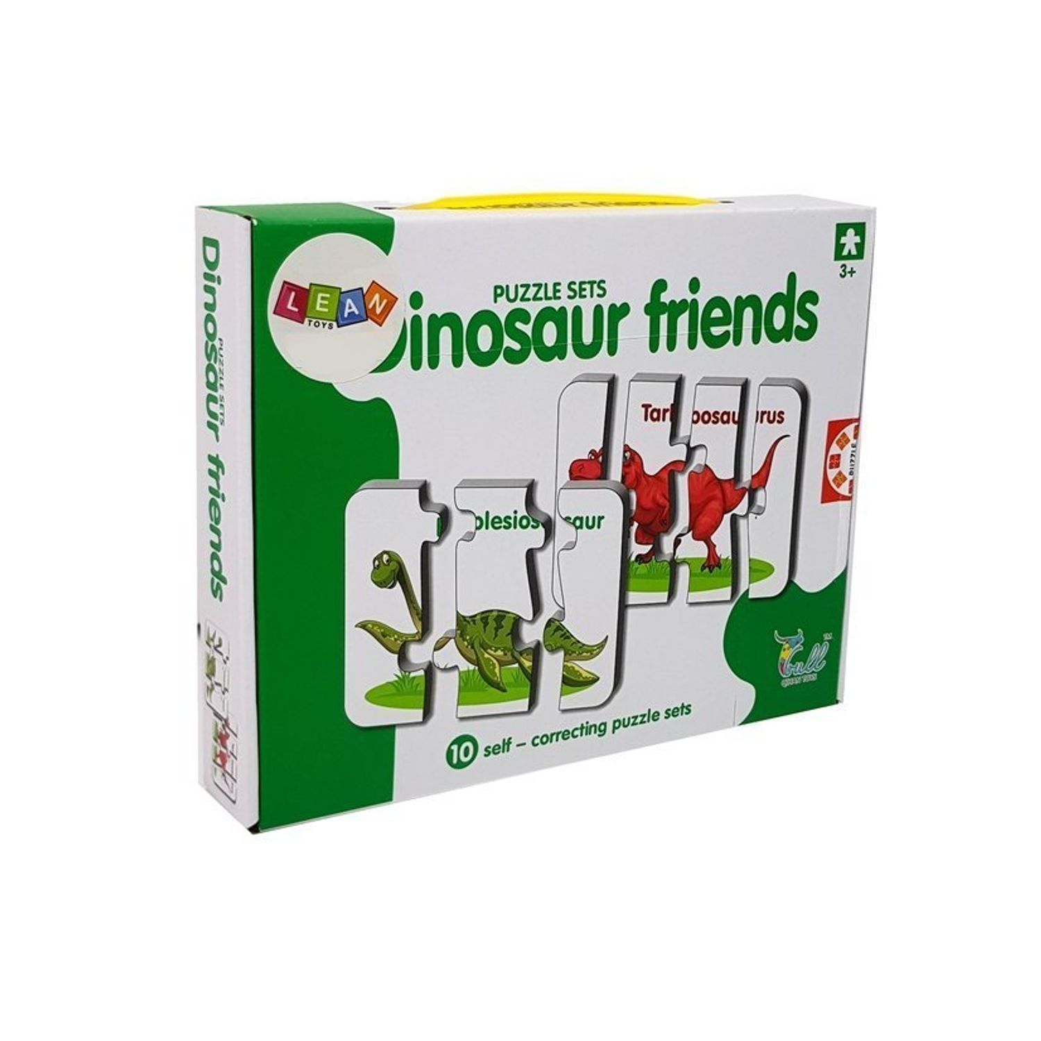 Puzzle educativ Dinozauri 10 tipuri, 33 piese fotografia produsului
