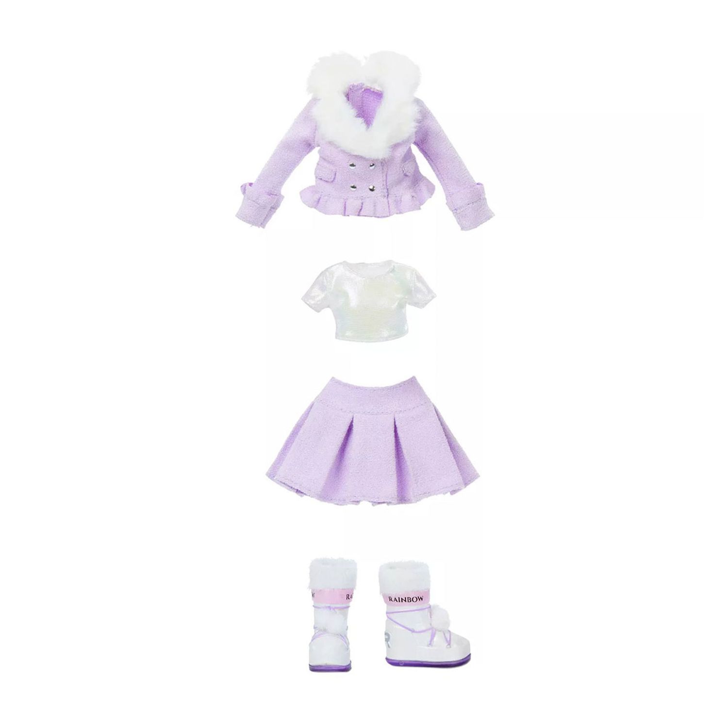 Papusa Rainbow High Winter Break Violet Willow cu accesorii fotografia produsului View 6 L