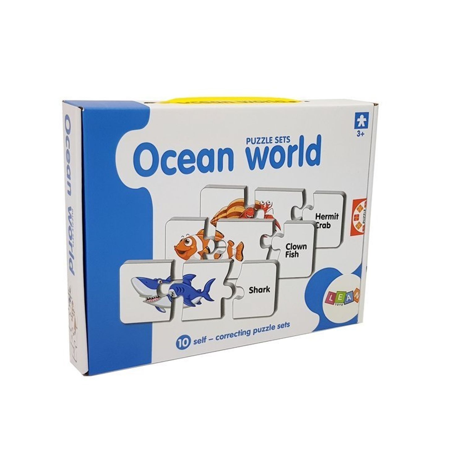 Puzzle educativ Animale Marine 10 tipuri, 30 piese fotografia produsului