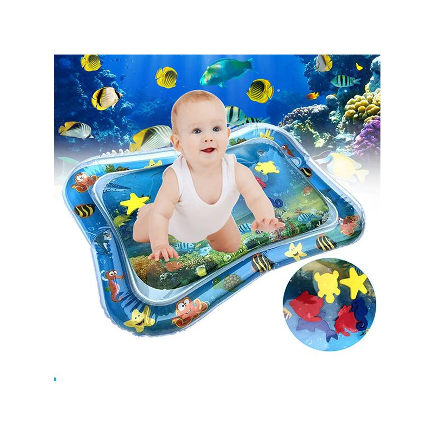 Covoras cu Animale Marine gonflabil, cu apa, pentru bebelusi fotografia produsului View 4 L