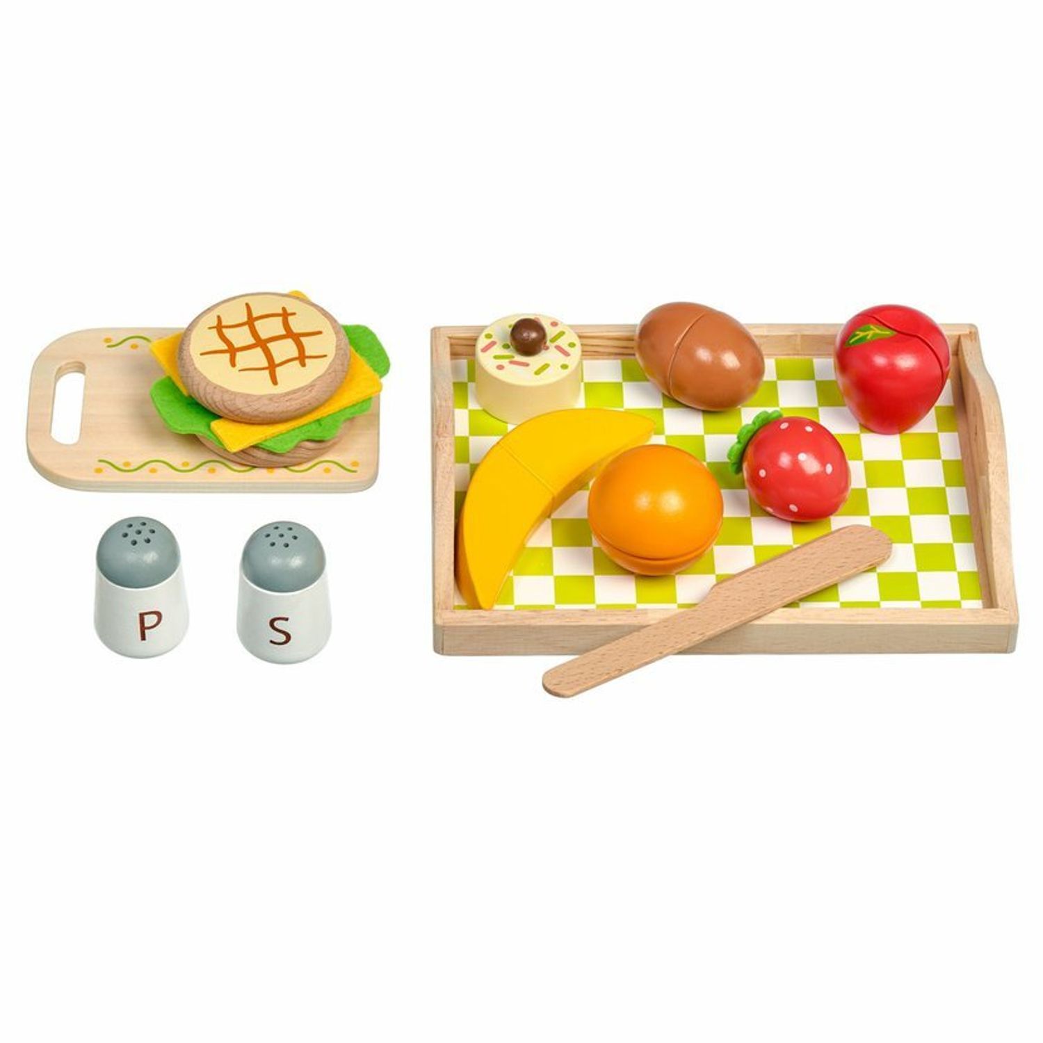 Set din lemn cu magnet Micul Dejun in tava Lucy & Leo fotografia produsului View 4 L