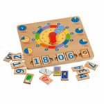 Set educational din lemn - Invatam Ceasul Lucy & Leo fotografia produsului View 4 S