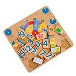 Set educational din lemn - Invatam Ceasul Lucy & Leo fotografia produsului View 5 S