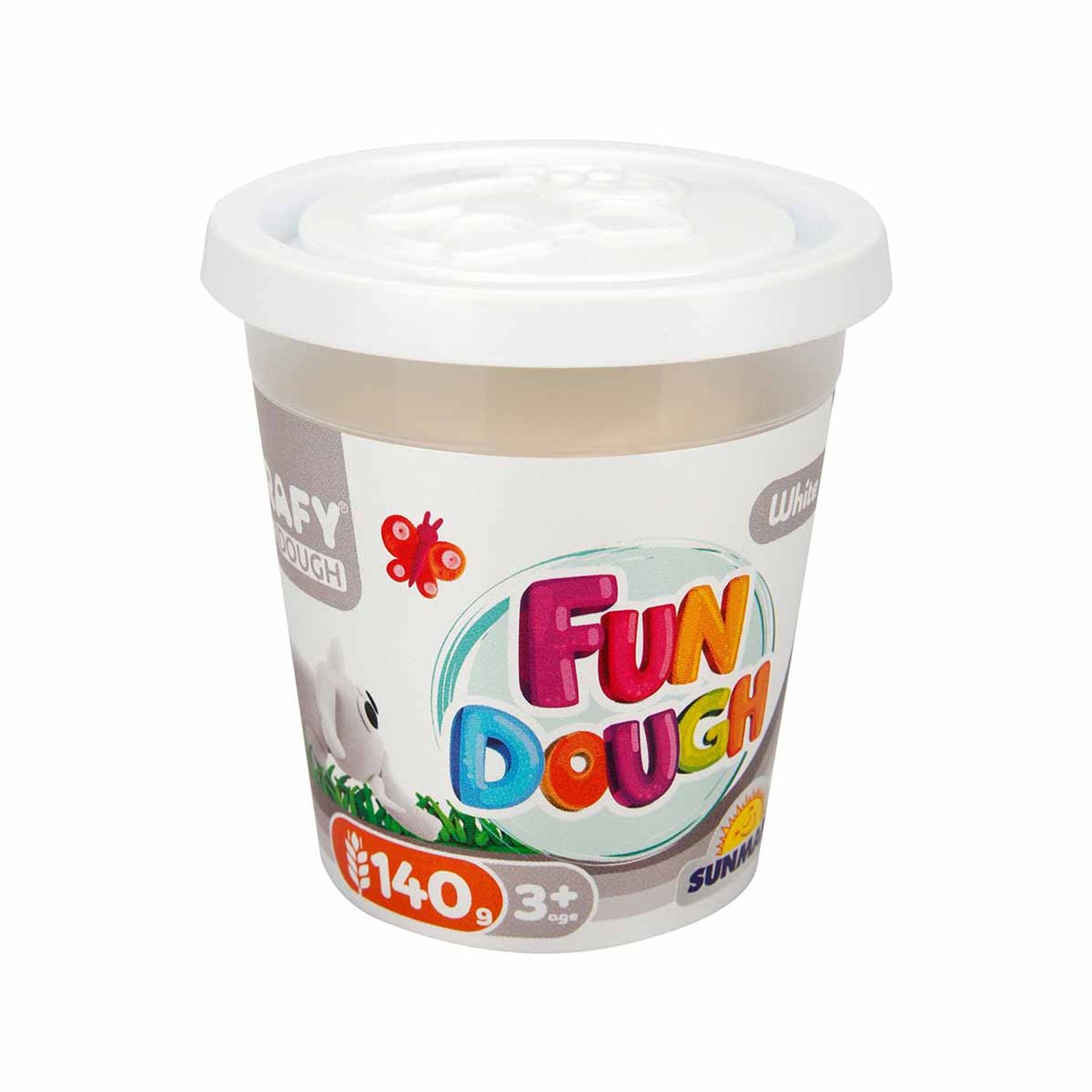 Pasta de modelat Crafy Dough culoare alba 140gr fotografia produsului
