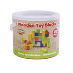 Set blocuri Big Tree din lemn 50 pcs 19,2x19,2x17cm multicolore fotografia produsului