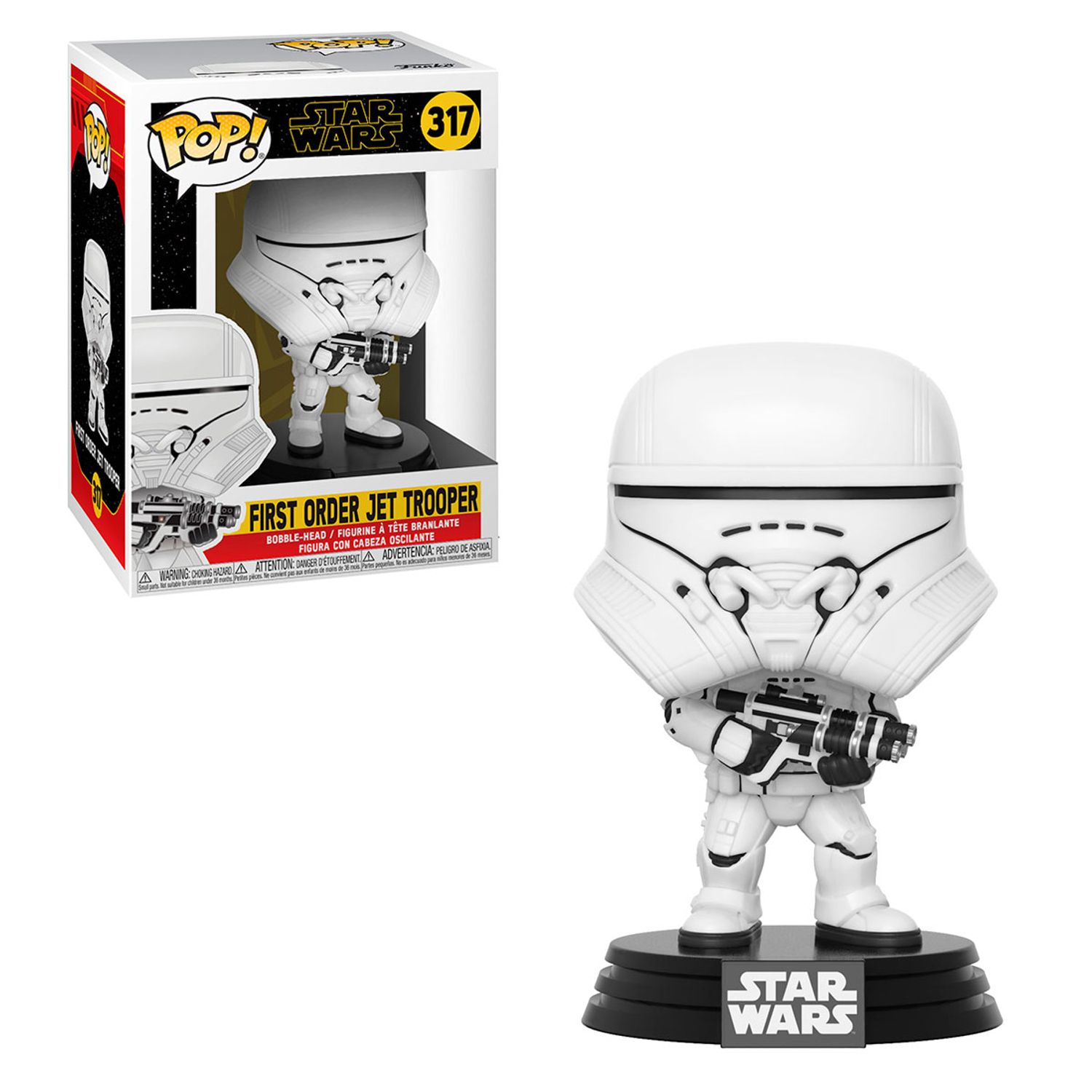 Figurina Funko POP! First Order Jet Trooper seria Star Wars, 9,6 cm fotografia produsului View 2 L