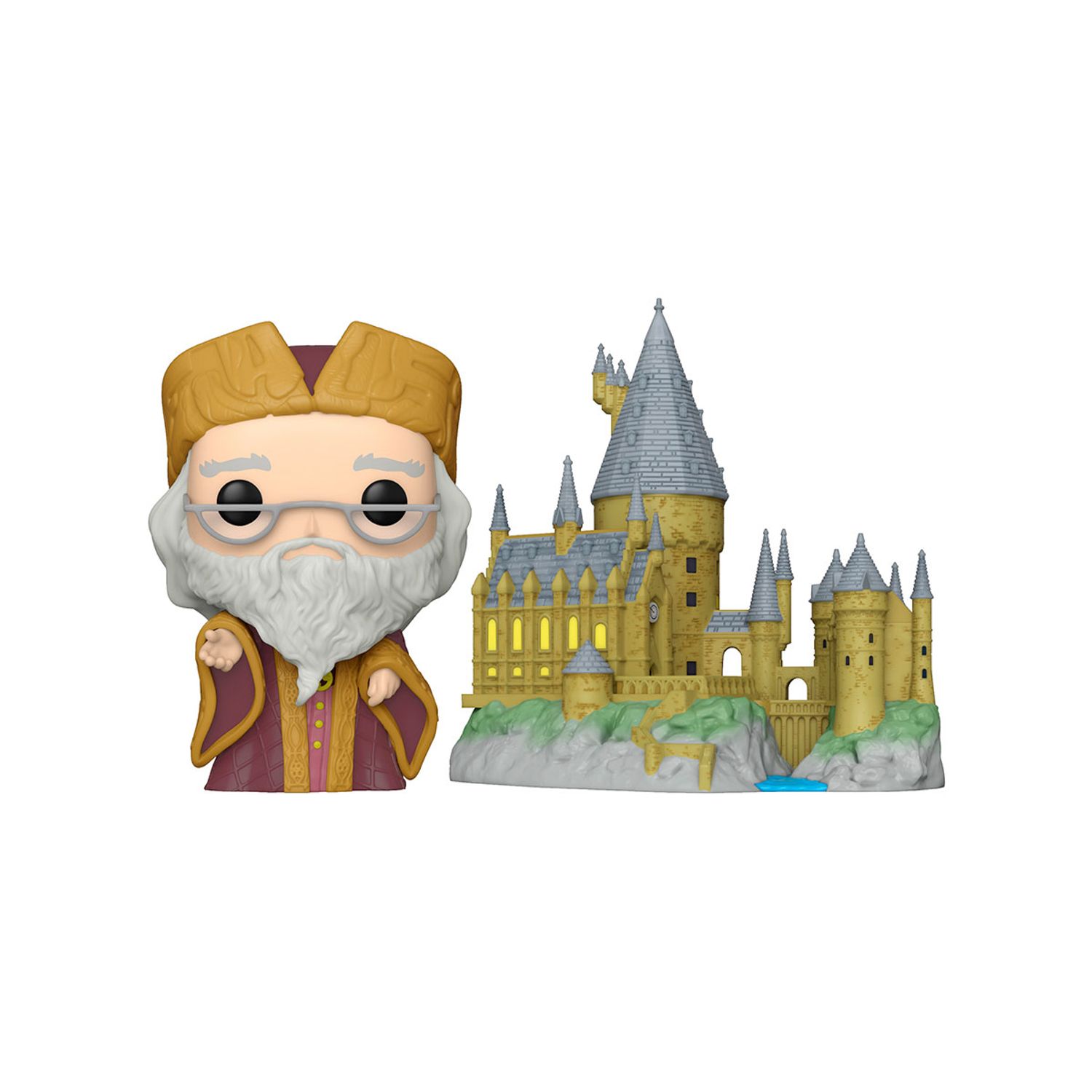 Figurina Funko POP Albus Dumbledore cu Hogwarts, 9,6 cm fotografia produsului