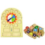 Set educativ din lemn Ceas Sorter fotografia produsului View 3 S