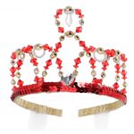 Accesoriu pentru par Great Pretenders Tiara Ruby Gold fotografia produsului