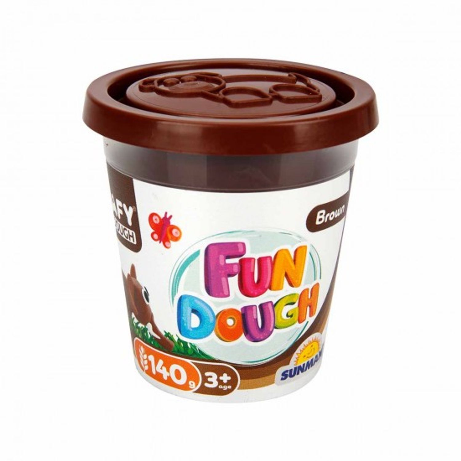 Pasta de modelat Crafy Dough culoare cafenie 140gr fotografia produsului