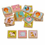 Joc din lemn Memory - Animale (24 piese) Lucy & Leo fotografia produsului View 3 S