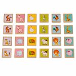 Joc din lemn Memory - Animale (24 piese) Lucy & Leo fotografia produsului View 2 S